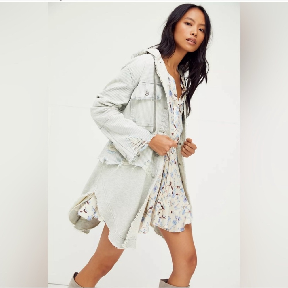 We The Free Okinawa Denim mix jacket sz XS